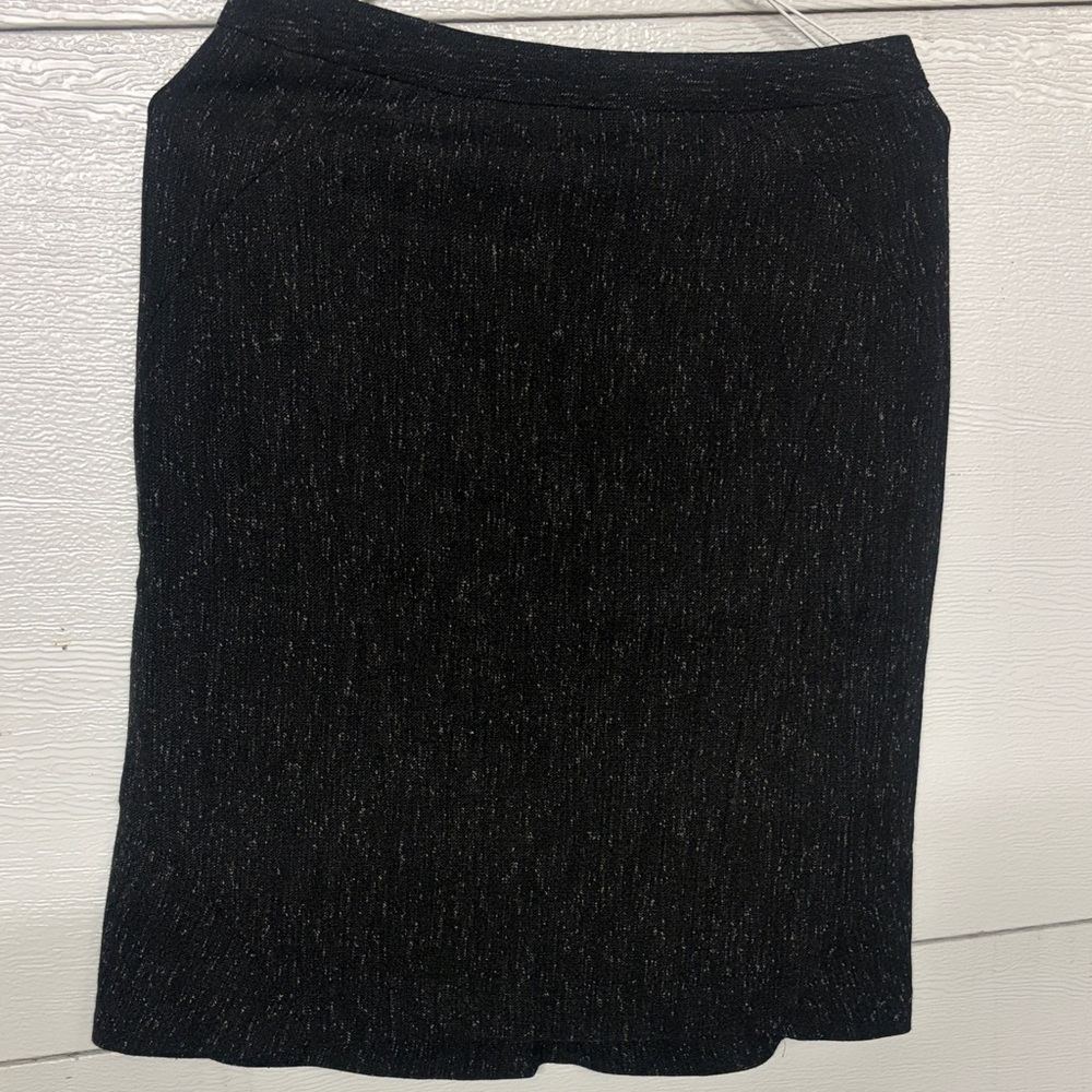 Black Textured Knit Pencil Skirt - Women's
